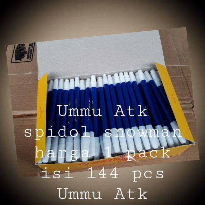 

spidol warna snowman harga untuk 144 pcs