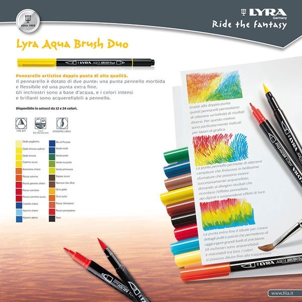 

Lyra Aqua Brush Duo 12 Colours