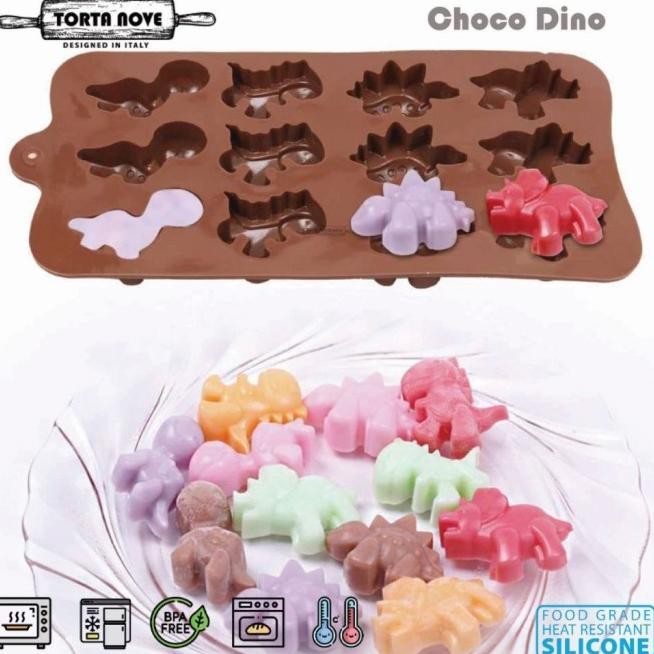 CETAKAN SILIKON DINOSAURUS GUMMY PERMEN ES BATU COKLAT KUE KERING PUDDING JELLY BENTUK KARAKTER DINO