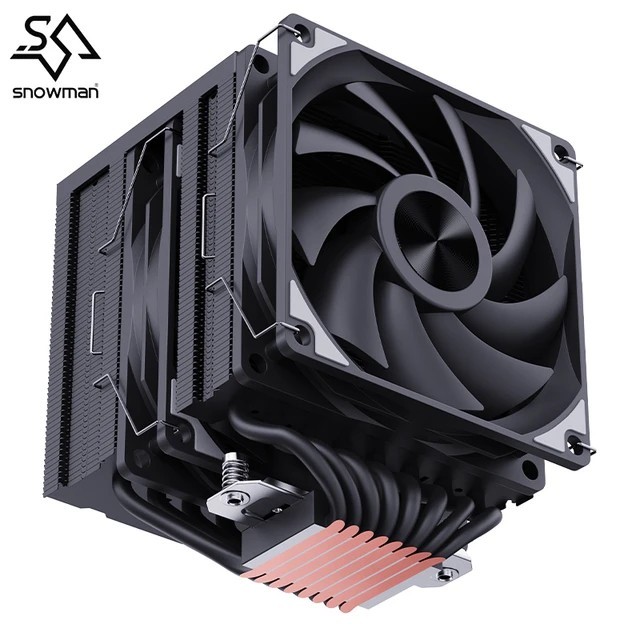 SNOWMAN MT880 (8 Heatpipes) Dual Tower CPU Cooler HSF AMD AM4/AM5 Intel LGA 1200/1700/115X LGA 2011