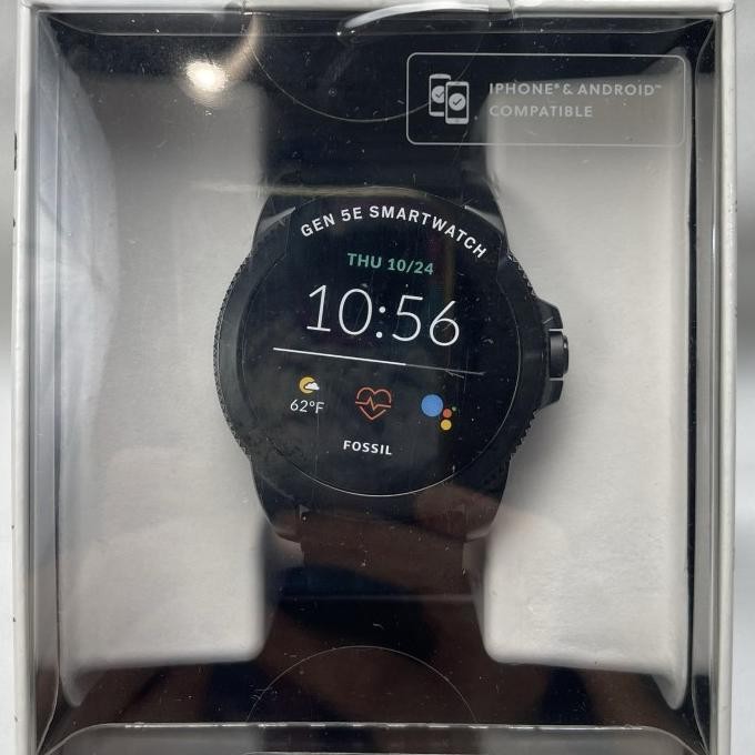 FOSSIL FTW4047 Gen 5E Smartwatch Black Silicone