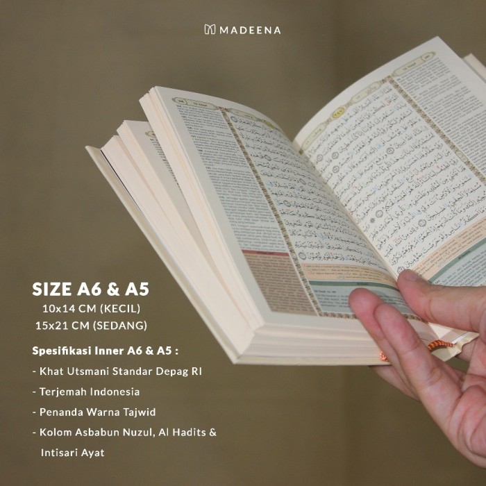 BARANG TERLARIS ALQURAN SAKU SEDANG KECIL TERJEMAHAN TAJWID WARNA UNTUK WANITA CANTIK RESLETING