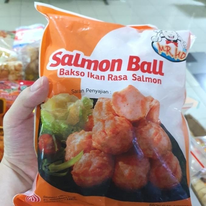 

New Salmon Ball / Bola Salmon / Bakso Salmon / Baso Salmon Mr. Ho 450Gr