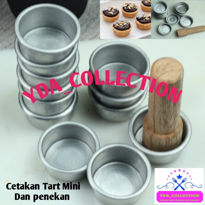 

READY CETAKAN KUE TART MINI / TARTLETS / PIE MINI BULAT TANPA SAMBUNGAN