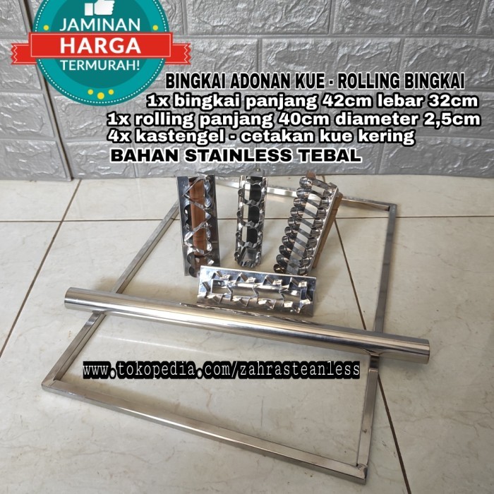 

TERLARIS BINGKAI CETAKAN KUE SET KASTENGEL 4PCS - BINGKAI PENGRATA ADONAN