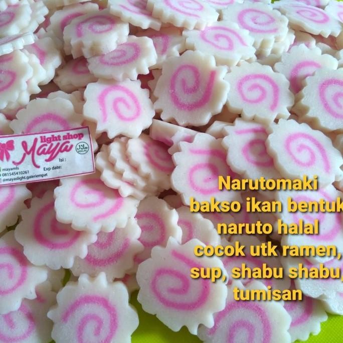 

New Narutomaki 50Gr Frozen Halal Bakso Ikan Ramen Shabu Shabu