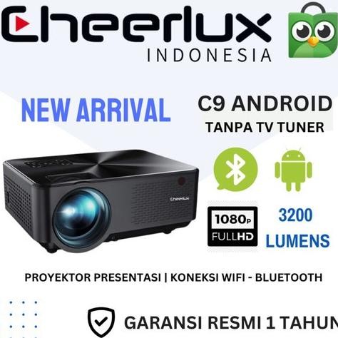 READY PROYEKTOR CHEERLUX C9 MINI LED PROYEKTOR C9 2800 LUMENS DENGAN TV TUNE