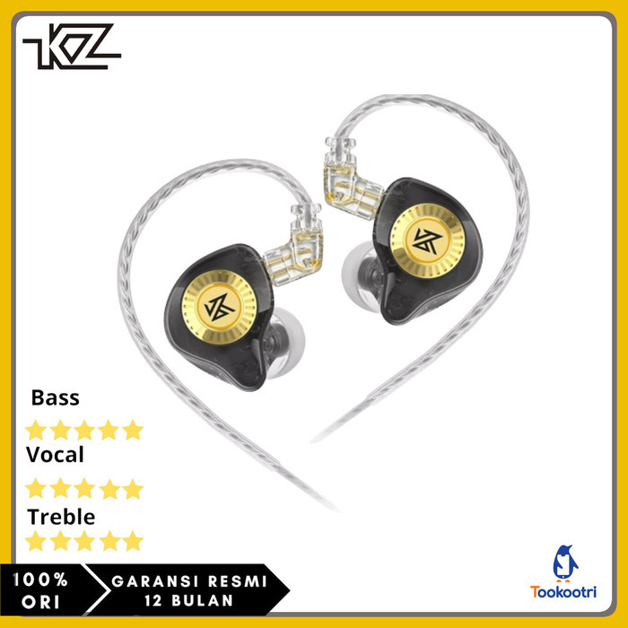 Kz Edx Ultra Earphone Iem Basshead Headset In Ear Monitor With Mic