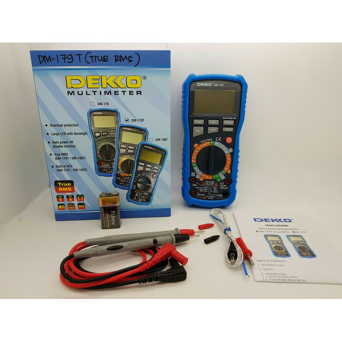 NEW Dekko DM-179T Digital Multimeter Dekko DM179T Multitester Dekko DM179