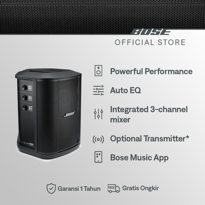 Bose S1 Pro+ Portable Bluetooth Wireless Karaoke Party Speaker System