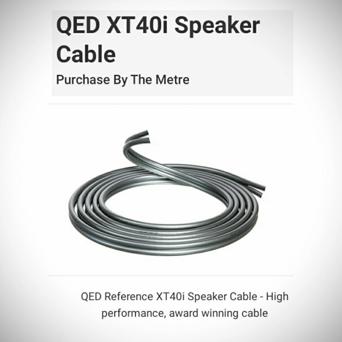 Qed Reference Xt40I Speaker Cable Per Meter