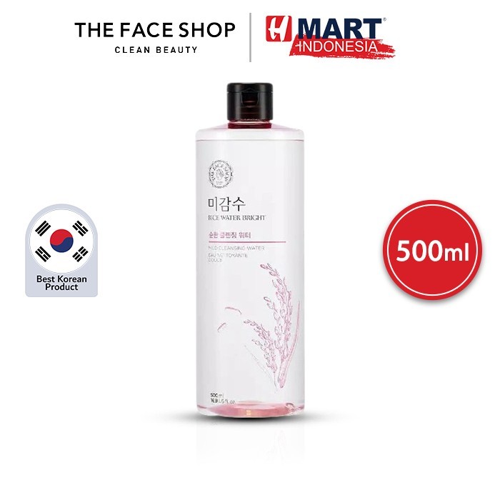 

The Face Shop Rice Water Bright Mild Cleansing Water - Pembersih Wajah Dengan Tekstur Lembut 500Ml