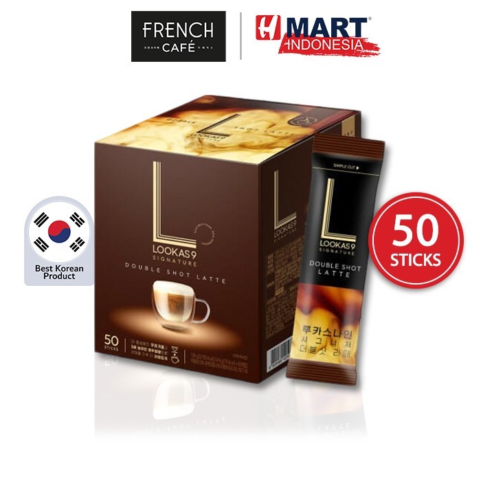 

Namyang Lookas9 Signature Double Shot Latte - Kopi Instan Rasa Double Shot Latte 50 Sticks