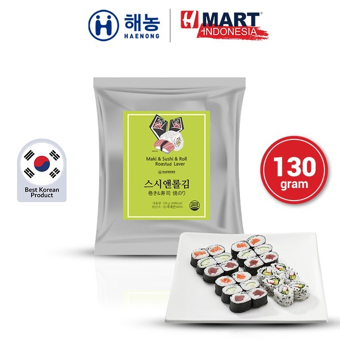 

Haenong Maki & Sushi & Roll Roasted Laver - Rumput Laut Panggang Untuk Membuat Sushi & Kimbap 130G