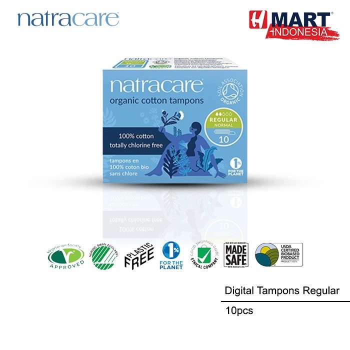 

Natracare Digital Cotton Tampons Regular - Pembalut Wanita 10Pcs