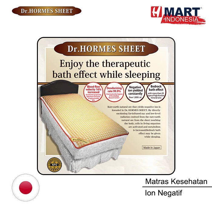 

Dr. Hormes Sheet Matras Kesehatan Ion Negatif Made In Japan