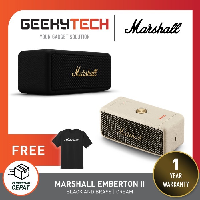 Marshall Emberton Ii / Emberton 2 Portable Speaker Wireless Bluetooth