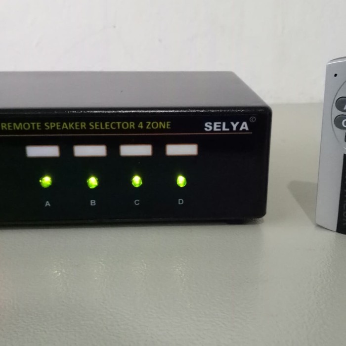 Speaker Selector 4 Zone Kendali Jarak Jauh Rs-4