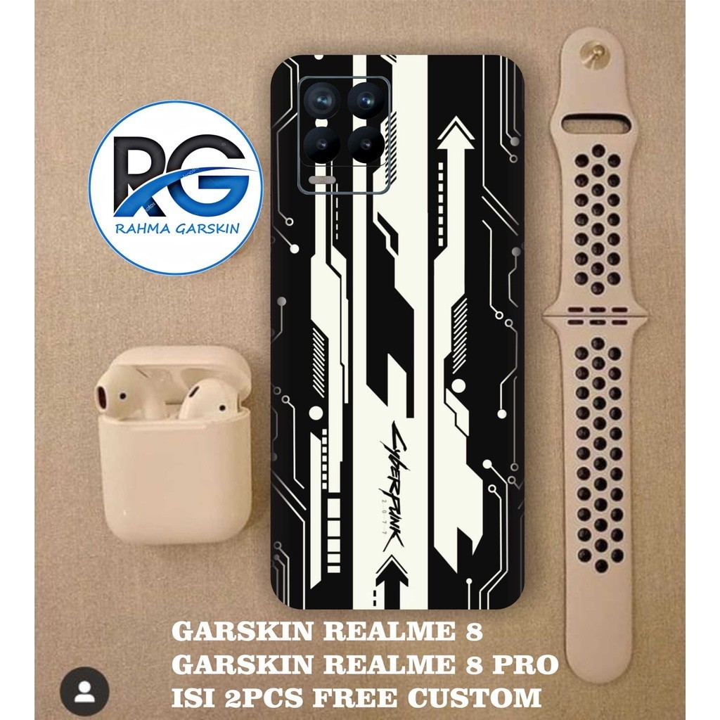 

Terlaris Realme 8 Pro Garskin Stiker Custom Case Laminasi Tebal COD