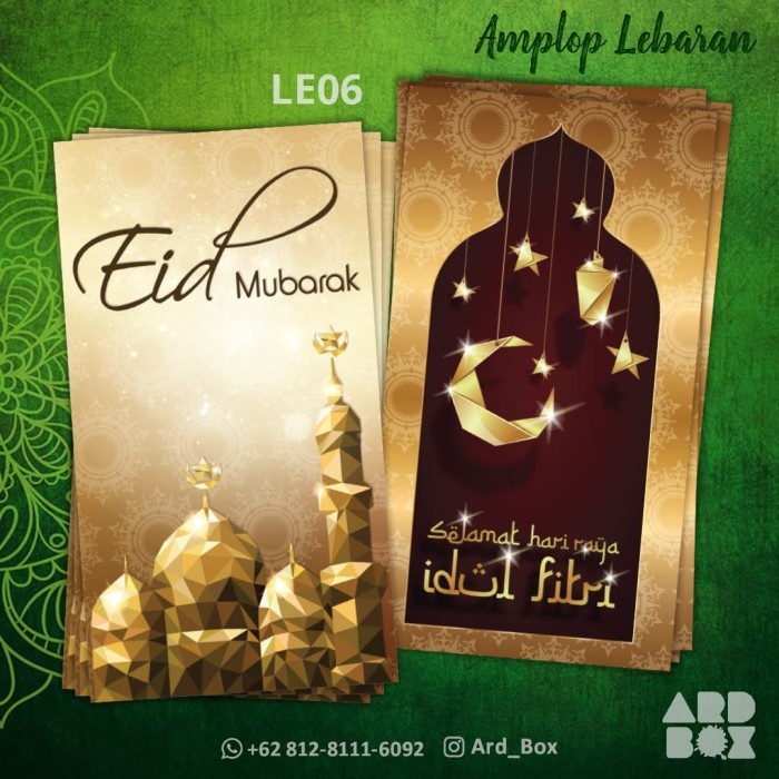 

New! Amplop Lebaran Ramadan Angpao Idul Fitri Custom Eid Mubarak Murah LE06 Idul Fitri
