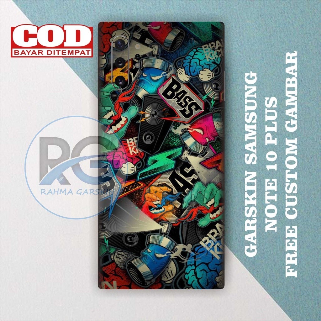 

Terlaris Samsung Note 10 Plus Stiker Garskin Custom Case Laminasi Tebal COD