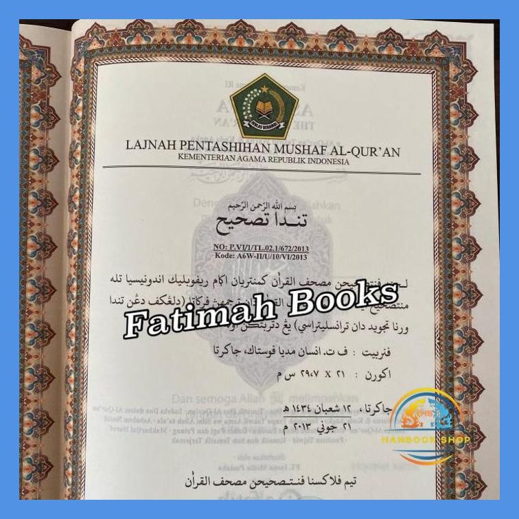 ALQURAN ASY SYIFA A4, ALQURAN TERJEMAH PERKATA, ALQURAN LATIN TAJWID