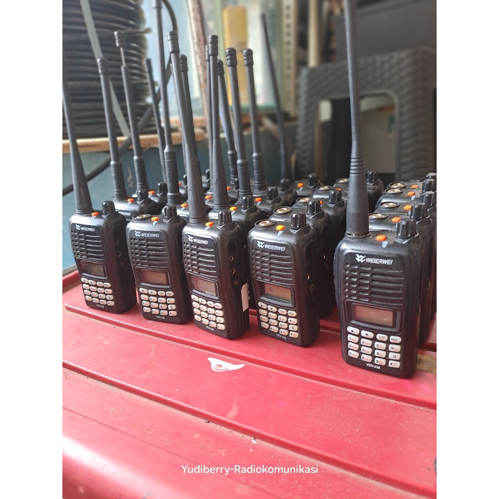 Ht Weierwei Vev338 Bekas VEV-338 Frekuensi VHF Second Frekuensi 136Mhz sd 174 Mhz Weierwei Vhf Analo
