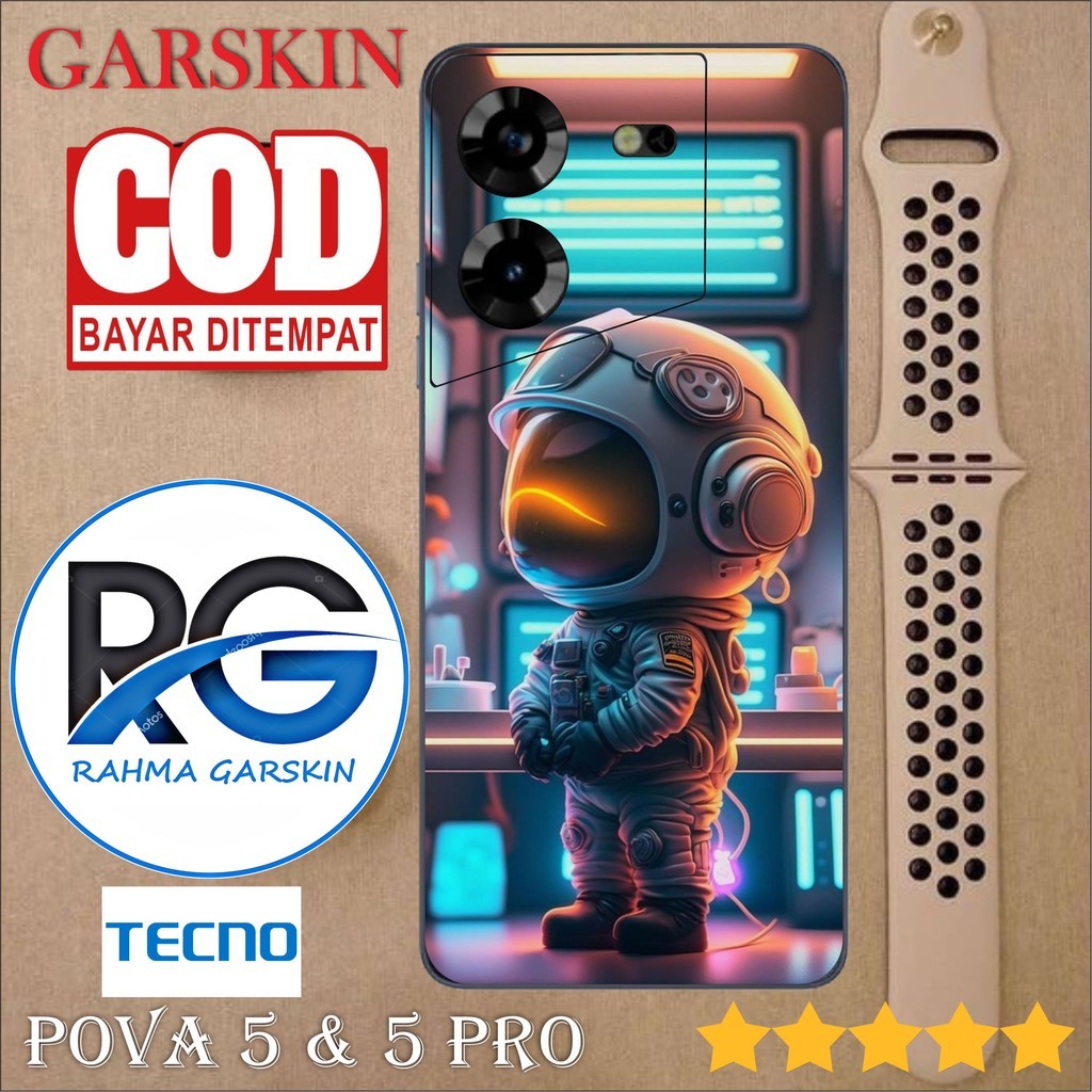 

Terlaris Tecno Pova 5 Pro Garskin Stiker Custom Case Laminasi Tebal COD