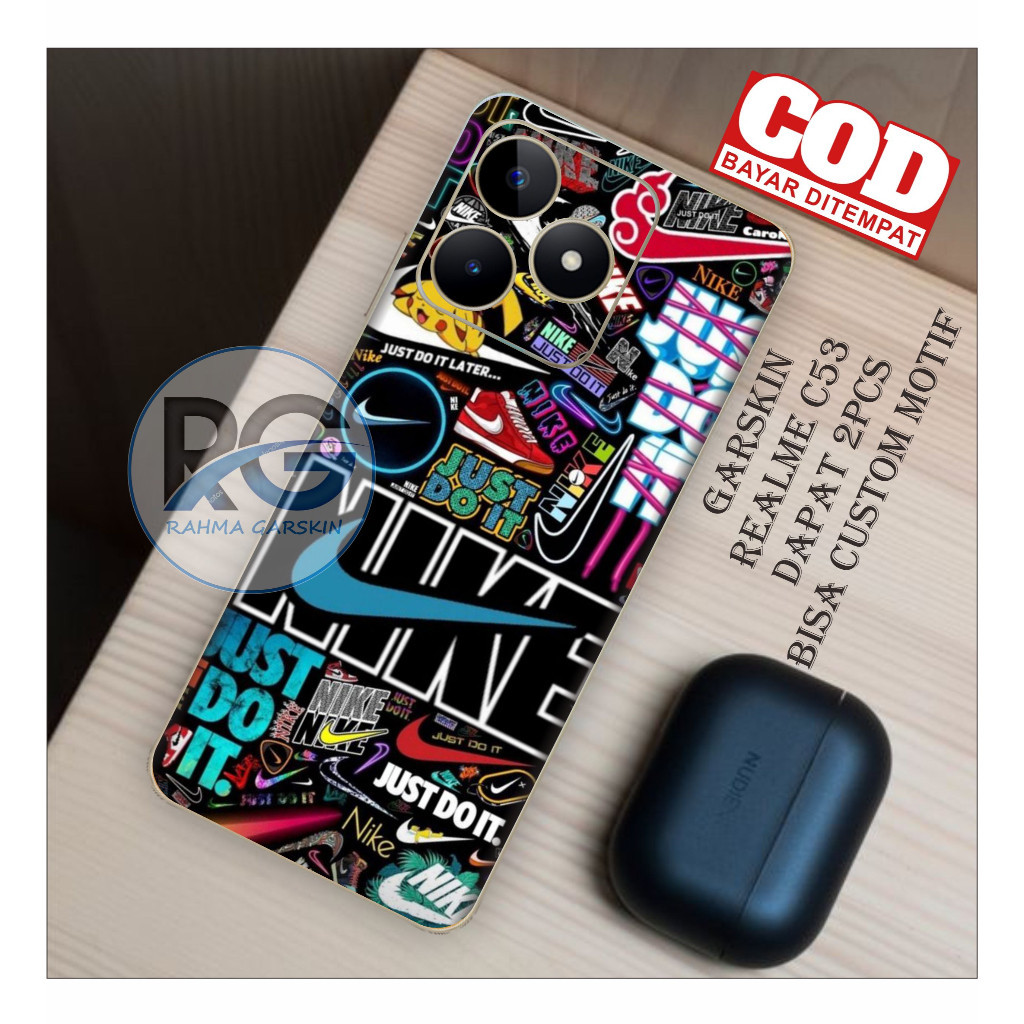 

Terlaris Realme C53 Garskin Stiker Custom Case Laminasi Tebal COD