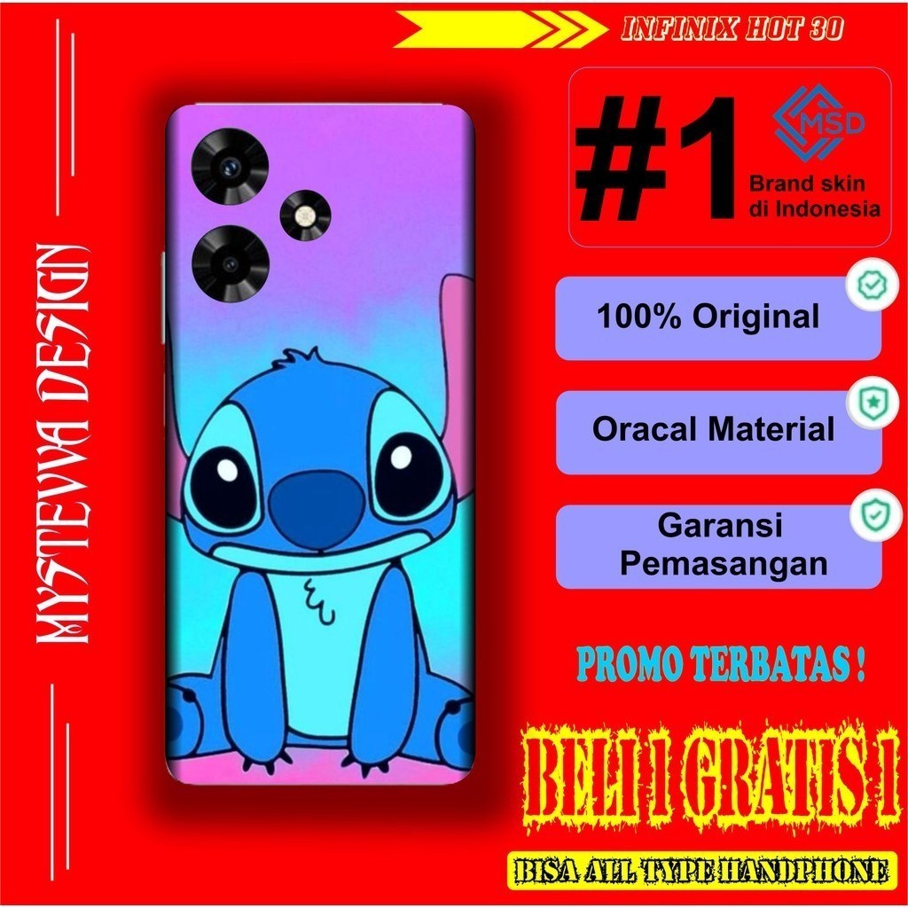 

Terlaris Infinix Hot 30 Garskin Stiker Custom Case Laminasi Tebal COD