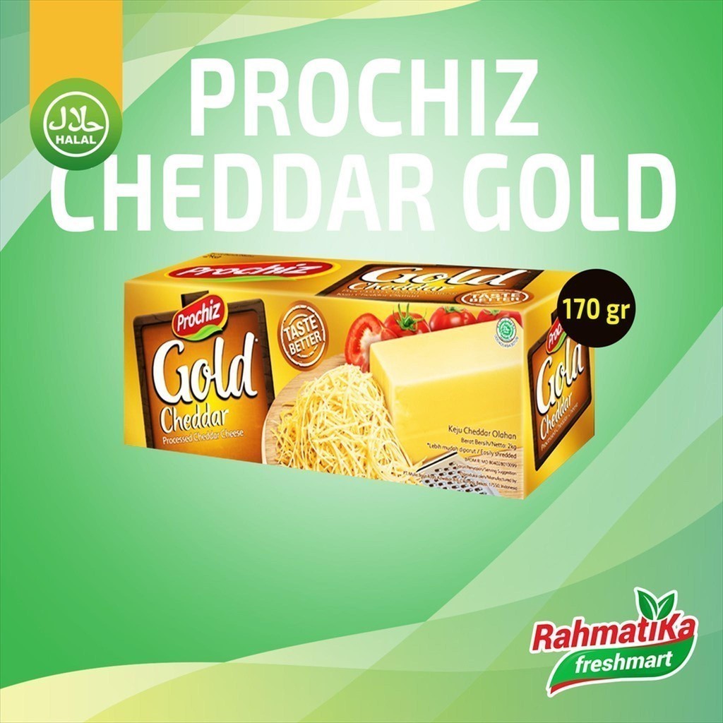 

Prochiz Cheddar Gold / Keju Chedar Olahan 170 gram