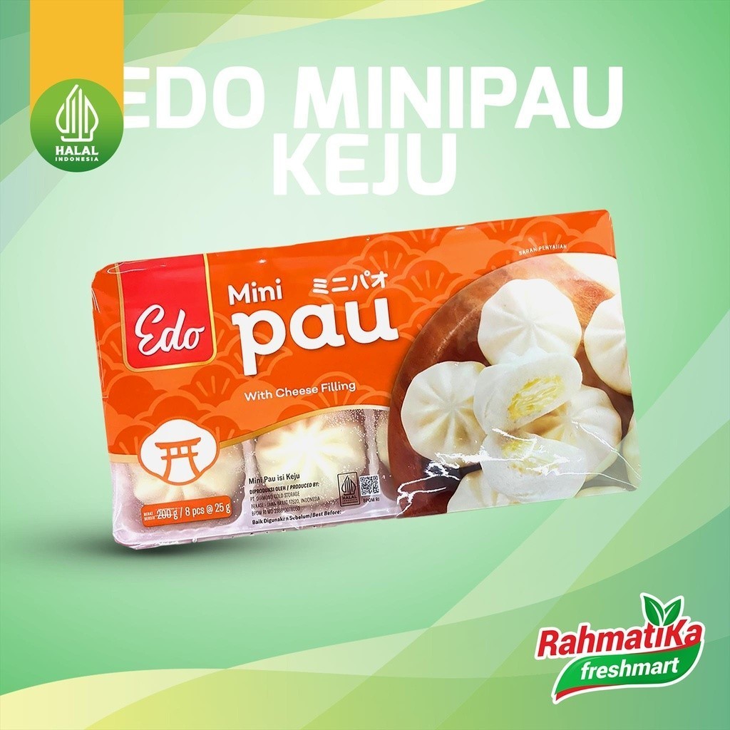 

Edo Minipau Rasa Keju Isi 8 pcs 200 gr