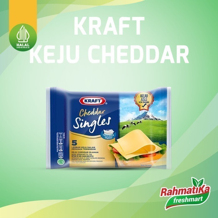 

Kraft Singles / Keju Kraft 5 Slices / Keju 5 Lembaran 83 gram