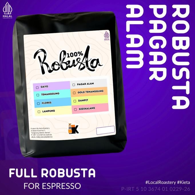 

Kopi Fine Robusta Pagar Alam 100Gr (Biji/Bubuk)
