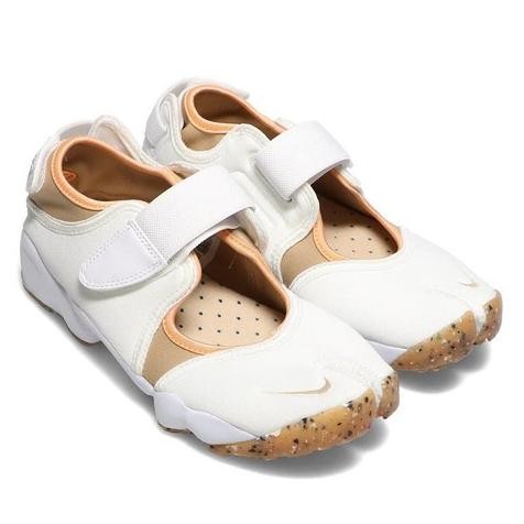 sepatu sandal wanita Nike Airift white sol brown HAR