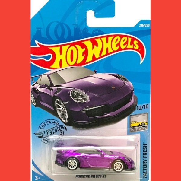 HOT WHEELS SUPER TH PORSCHE 911 GT3 RS PURPLE - 246 Q2019 BERKUALITAS