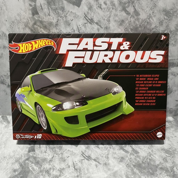 HOTWHEELS FAST AND FURIOUS 10 PACK SET BOX 2023 BRAND NEW READY