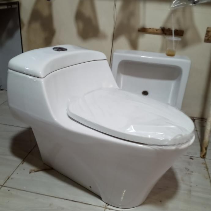 toilet closet duduk toto cw823nj | kloset kodok tombol atas