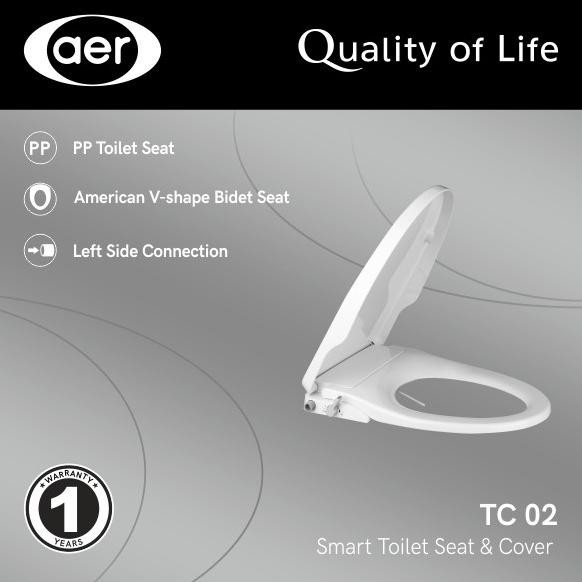 AER Tutup Kloset Duduk/Smart Toilet Seat Cover TC 02