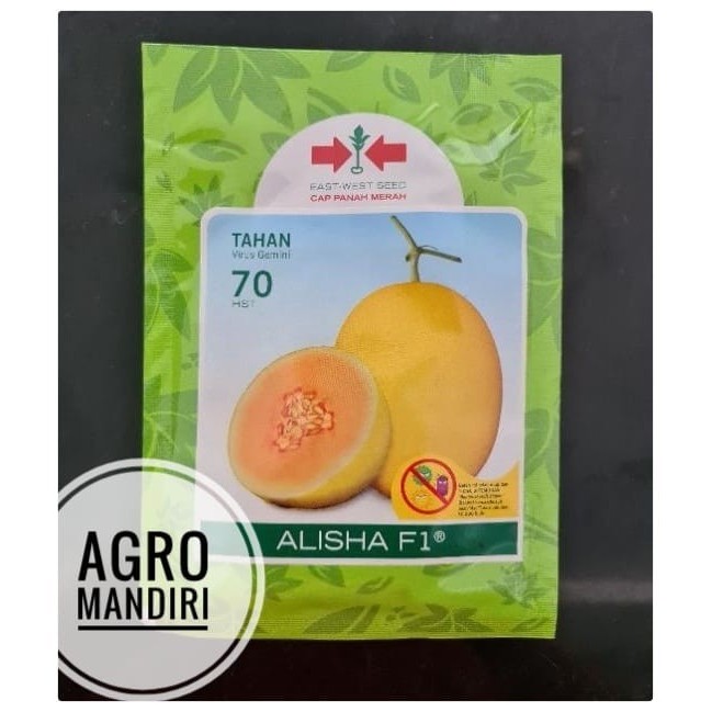 Isi 100 Butir Bibit Benih Melon Golden Alisha F1 Cap Panah Merah