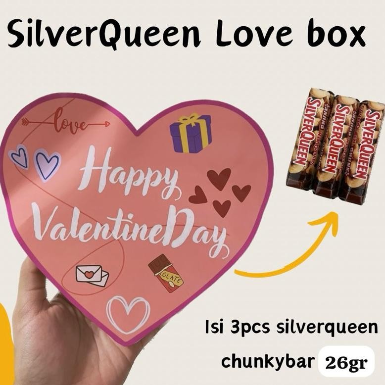 

COD GIFTBOX LOVE SPECIAL EDITION // SPECIAL VALENTINE COKELAT SILVERQUEEN DAN CADBURY DAIRYMILK df-7