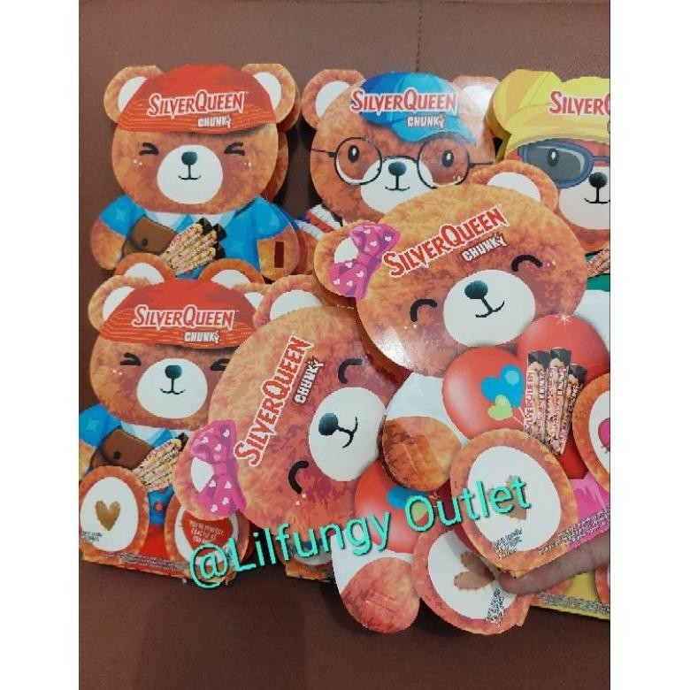 

ORIGINAL SILVER QUEEN CHUNKY BAR BEAR VALENTINE (LIMITED EDITION) g-24