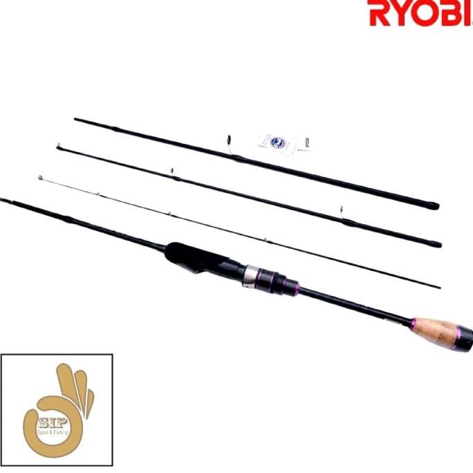 Joran Travel Rod Ryobi Mystcal Flame UL Spinning Ring Fuji Sambung 4