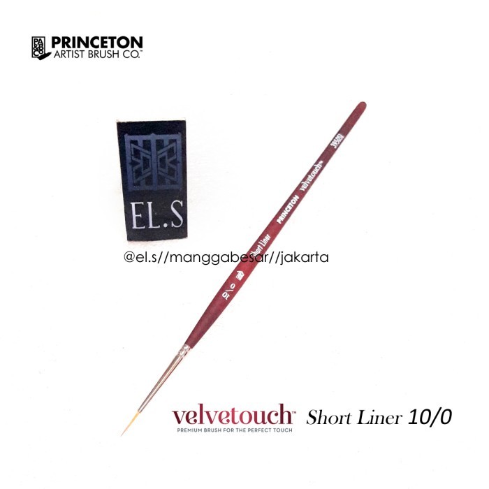 

Princeton Velvetouch Brush Short Liner 10/0 ( Kuas Lukis ) Best Seller