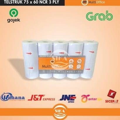 

Kertas Kasir 75 x 60 NCR 3 Ply MULTIOFFICE / Telstruk NCR 3 Ply