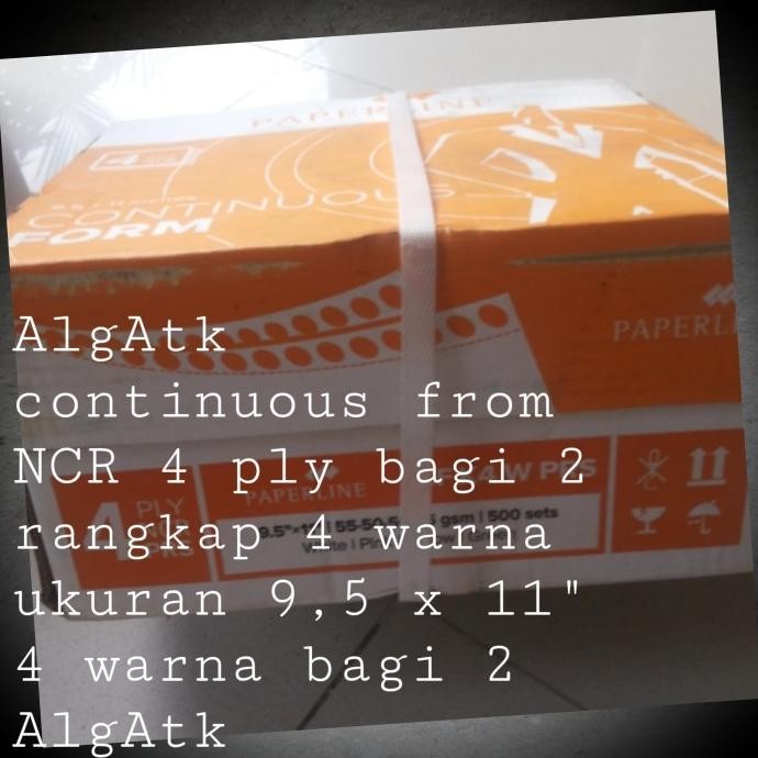 

SINAR DUNIA. KERTAS CONTINUOUS FORM 4 RANGKAP. PRS (BAGI2) NCR 4 PLY.