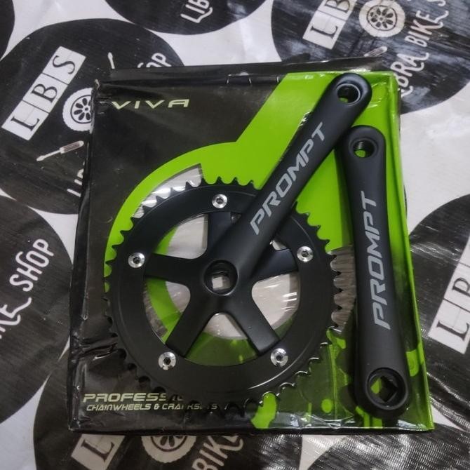 ORIGINAL CRANK VIVA PROMPT RA3L FIXIE FIX GEAR ALLOY 42T HITAM DOFF