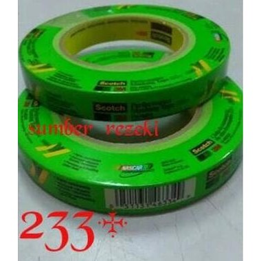 

Ready Masking tape 3M 233+ hijau 18mmx55m / Lem kertas 233+ Hijau