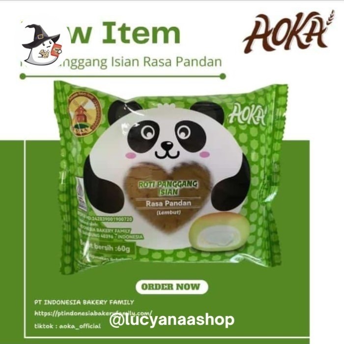 

Roti aoka panggang isian cap panda [60 pcsx60 gram/1 karton]