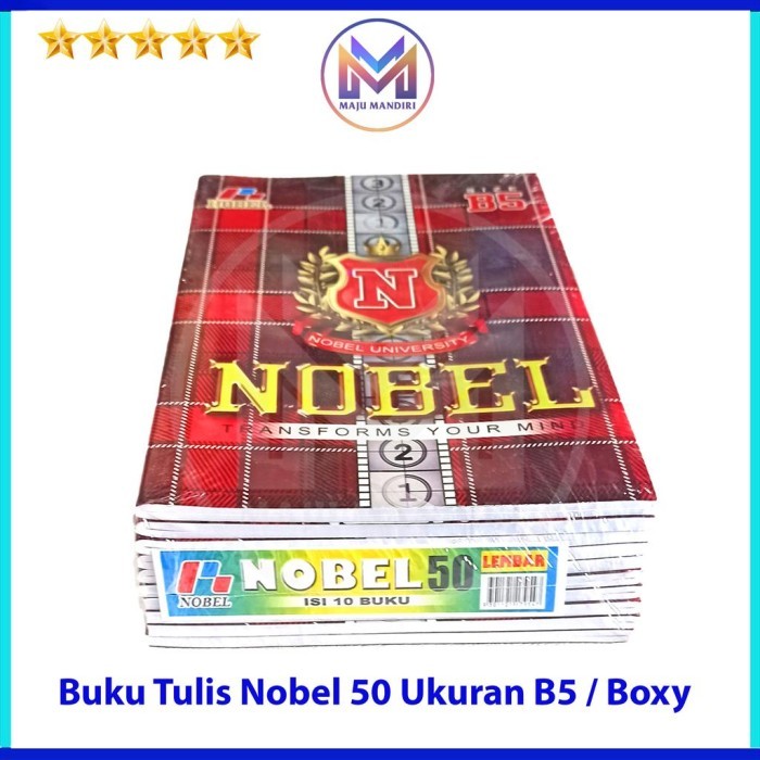 

BOOM SALE BUKU TULIS NOBEL ISI 50 LEMBAR UKURAN B5 / BOXY NOBEL 50 KODE 796